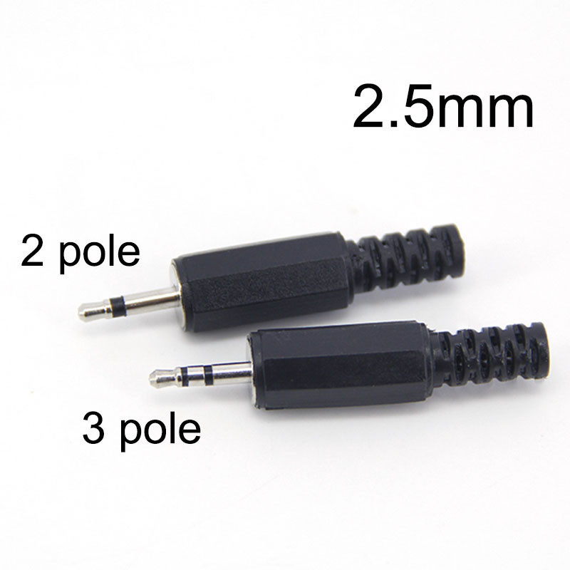 Diy Audio 2.5mm Male jack 2 3 pole 2.5 Mono Stereo Plug หัวปลั๊ก TH6L2