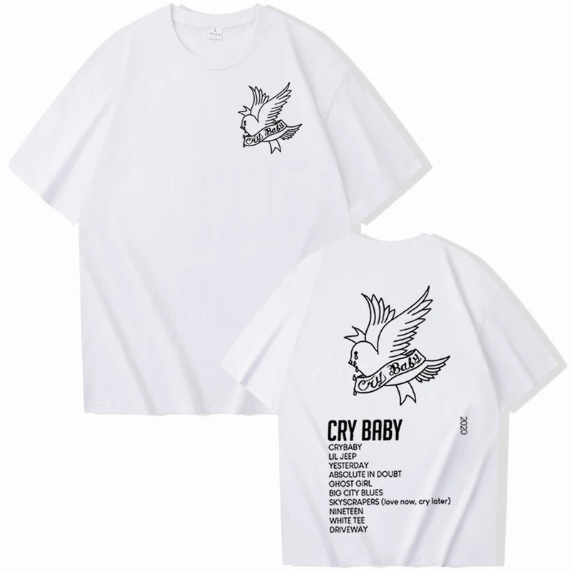 Lil เสื้อ Peep crybaby Lil Peep Music Album เสื้อ Lil Peep merch ของขวัญสำหรับ Lil Peep FANS O-Neck 