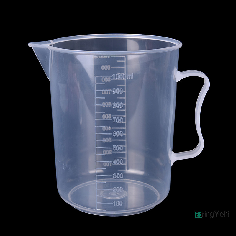 Aringyohi] 20/30/50/300/500/1000ML ถ้วยตวงพลาสติกเหยือก Pour Spout Surface Kitchen, ใหม่