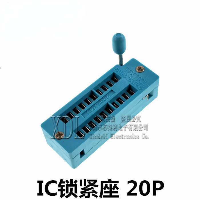 Ic ล็อค Pin IC ซ็อกเก็ตทดสอบ 14P/16P/18P/20P/24P/40P กว้างแคบ ตัวกว้าง 3 มม. ซ็อกเก็ตล็อคสากล