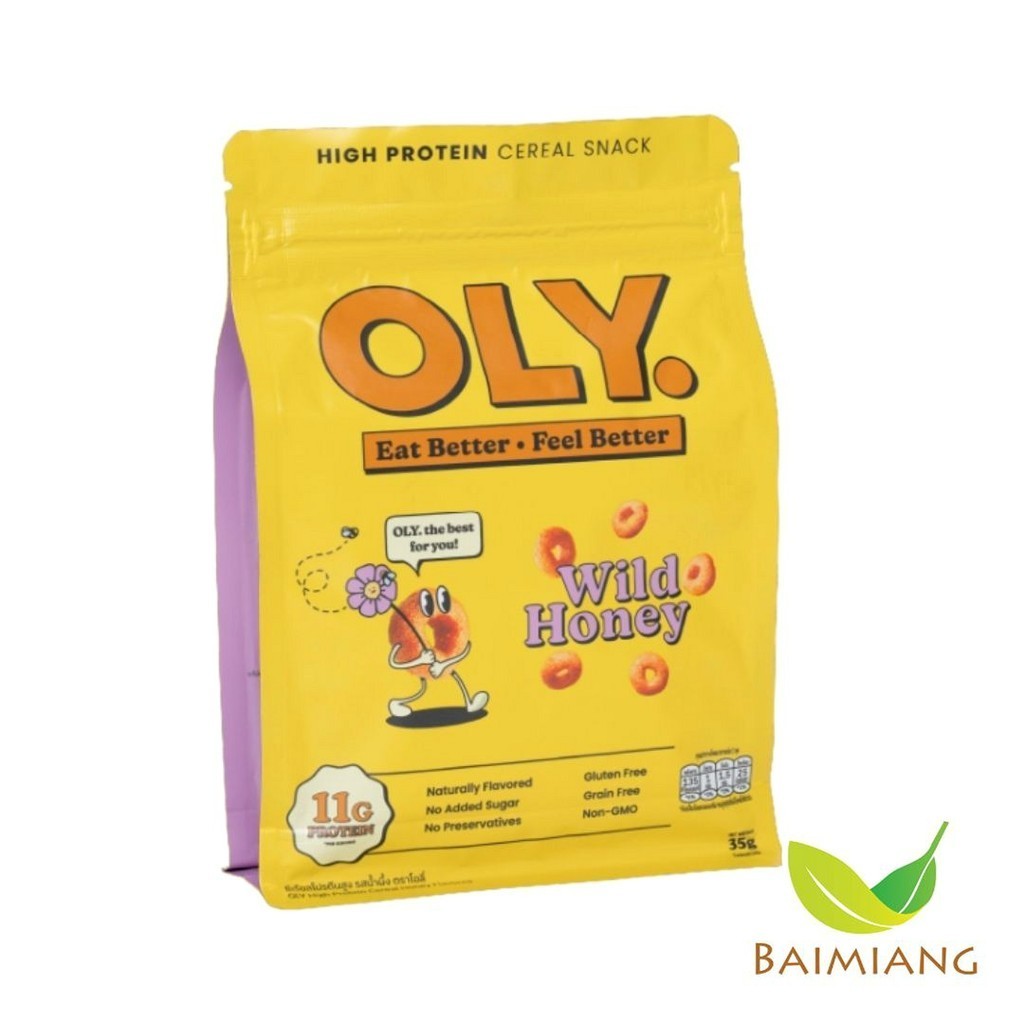 OLY ซีเรียลโปรตีนสูง รสน้ำผึ้ง ขนาด 35 g. (04636)