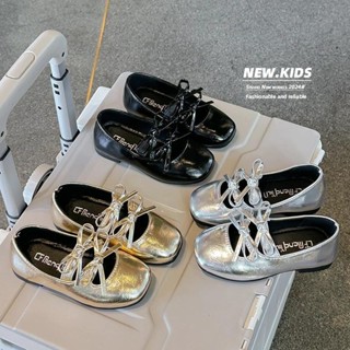 2024 ฤดูใบไม้ร่วงใหม่เด็กรองเท้าหนังสําหรับสาวแฟชั่นสไตล์เจ้…