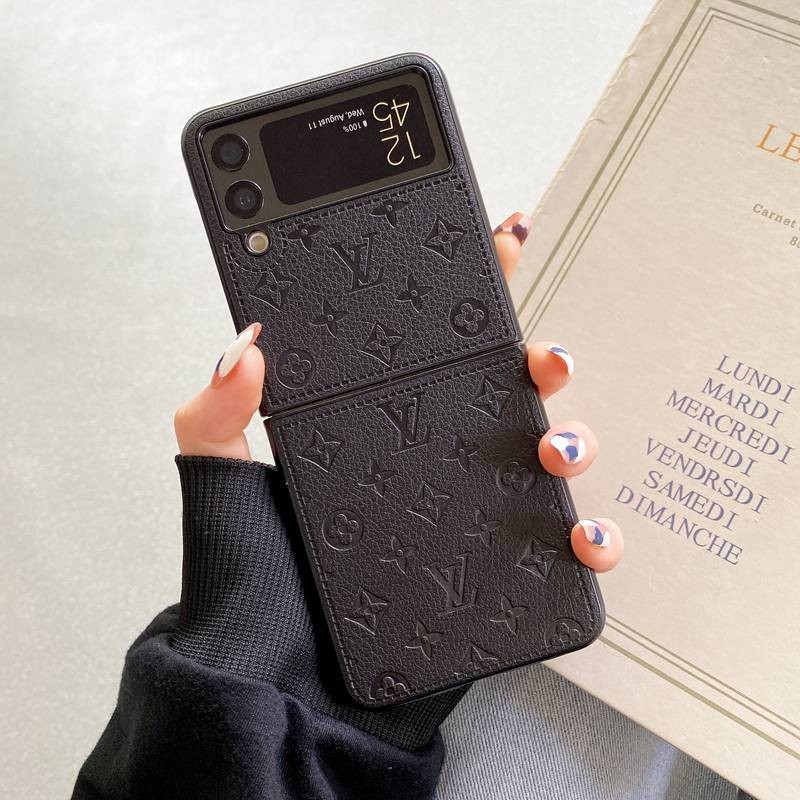 เคสหนังคลาสสิกหรูหราสําหรับ samsung Galaxy Z Flip 5 4 3 6 เคสซิลิโคนอ่อนนุ่ม samsung Z Flod 2 3 4 5 6 ค้นหา N2 N3 X Flip Xiaomi mixflip Mix Flip