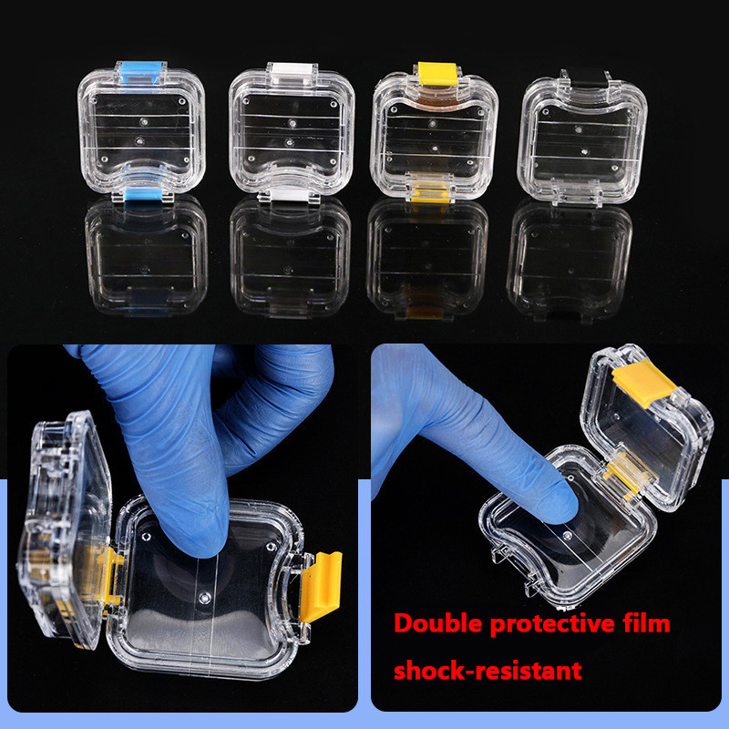 1pcs Dental Denture Storage Membrane Tooth Box Case With Film Mouthguard Container Retainer case