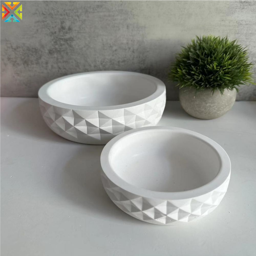 Diy Argyle ชามแม่พิมพ์ซิลิโคนแผ่นถาดพลาสเตอร์แม่พิมพ์วางกาวแม่พิมพ์