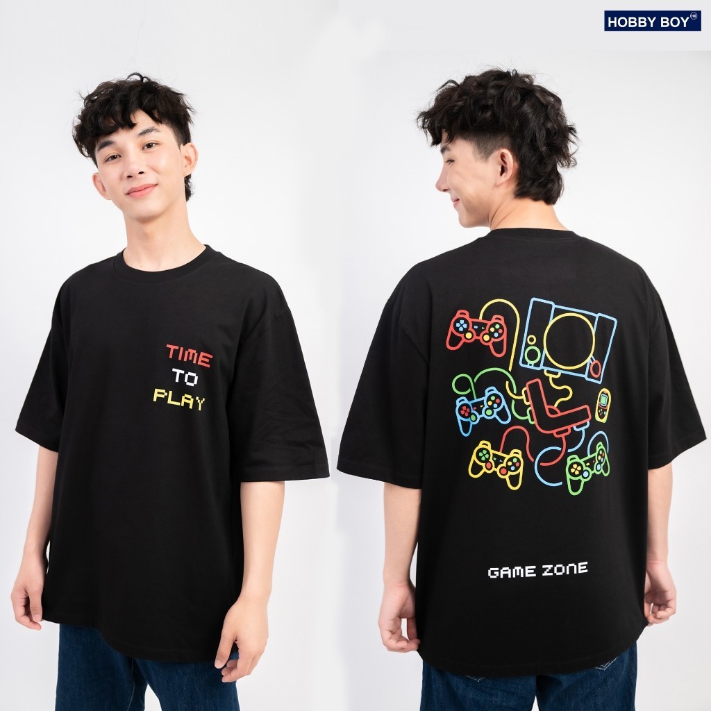 2024 NEW HB03 - เสื้อยืด HOBBY BOY - TIME TO PLAYUnisex