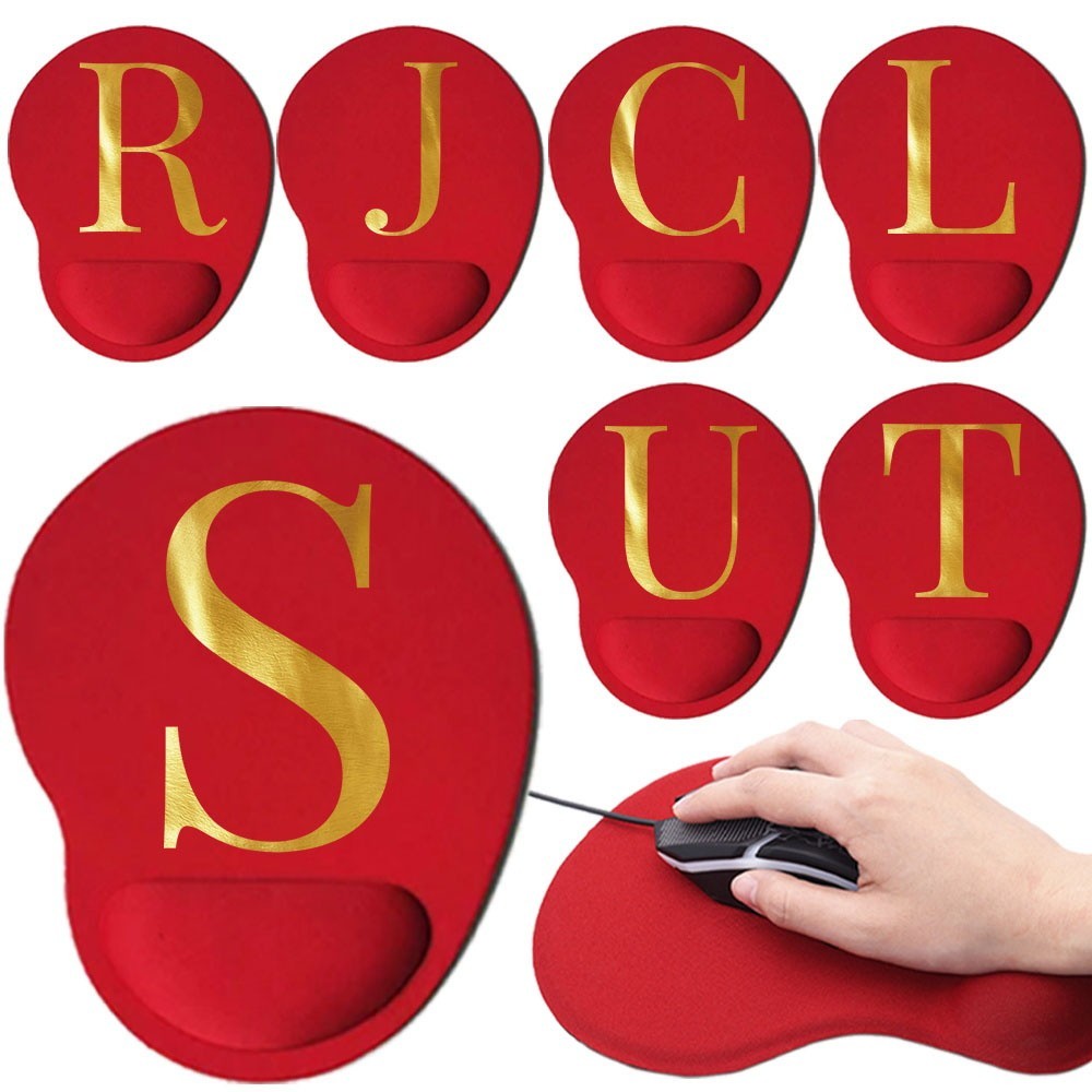 Gaming Pc table pad Non-slip Office EVA Wrist pad Computer Gaming mouse pad Ergonomic mouse pad lett