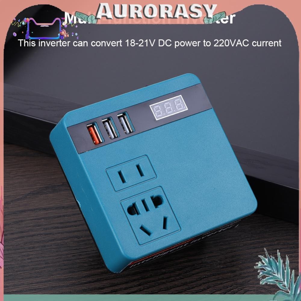 อินเวอร์เตอร์แบตเตอรี่ลิเธียม 120W DC 18V-21V To AC 220V อินเวอร์เตอร์ทํางานกลางแจ้ง