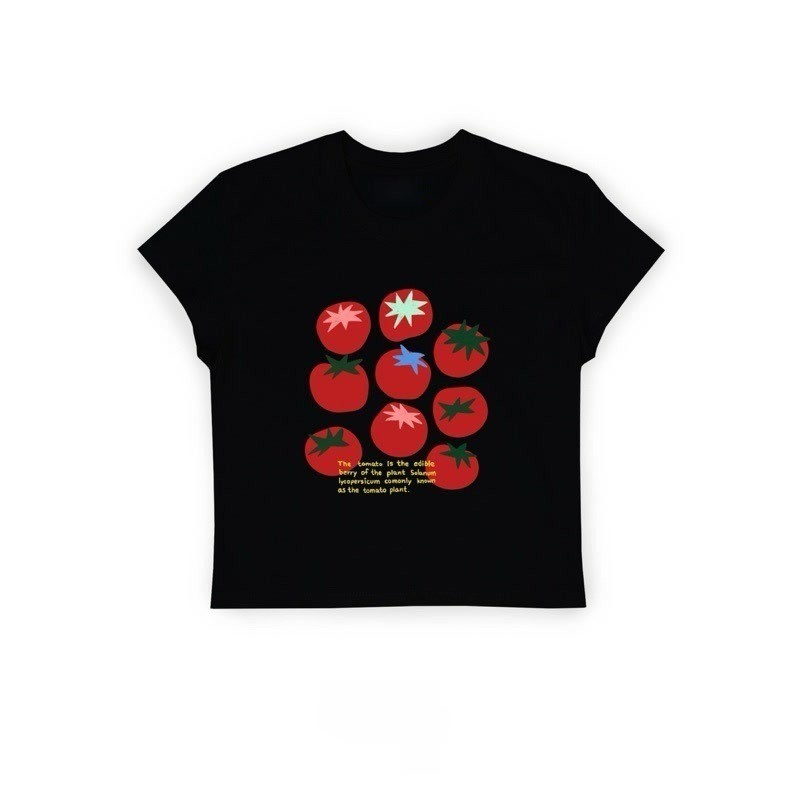 COD✅ (จัดส่งในกรุงเทพฯ) MAO Shop เสื้อ babytee - Tomato Berry #2223