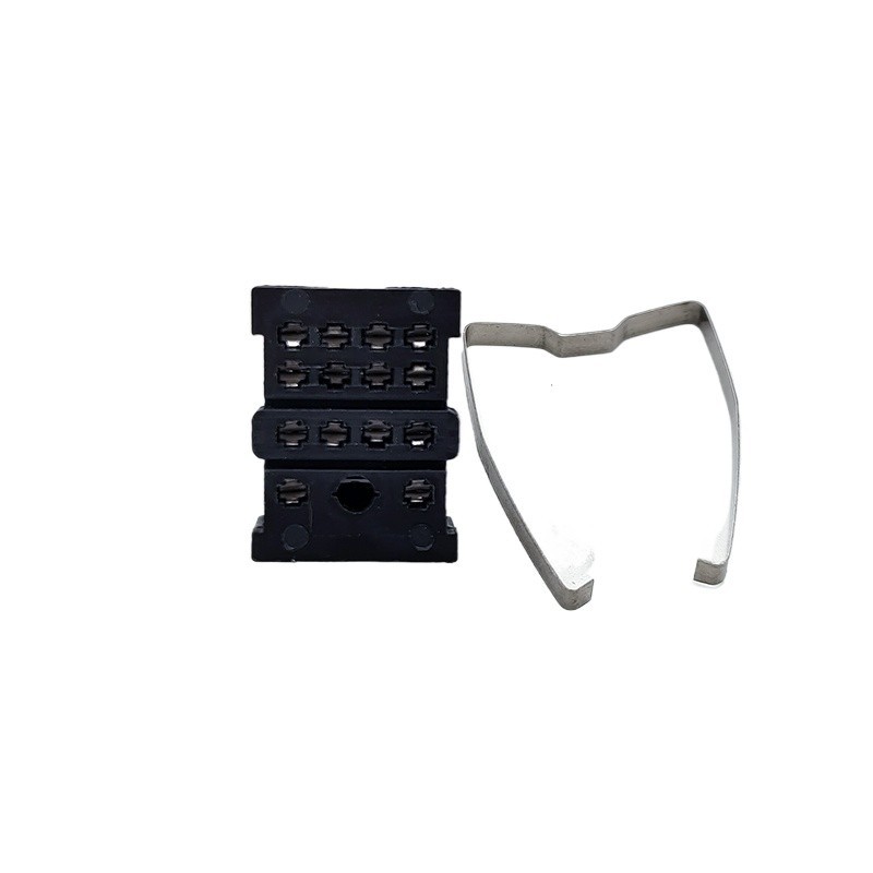 ฐาน Pcb ฐานเชื่อมรีเลย์กลาง HH54PMY4NJ ฐาน 14 พินรีเลย์ซ็อกเก็ต PY14-02