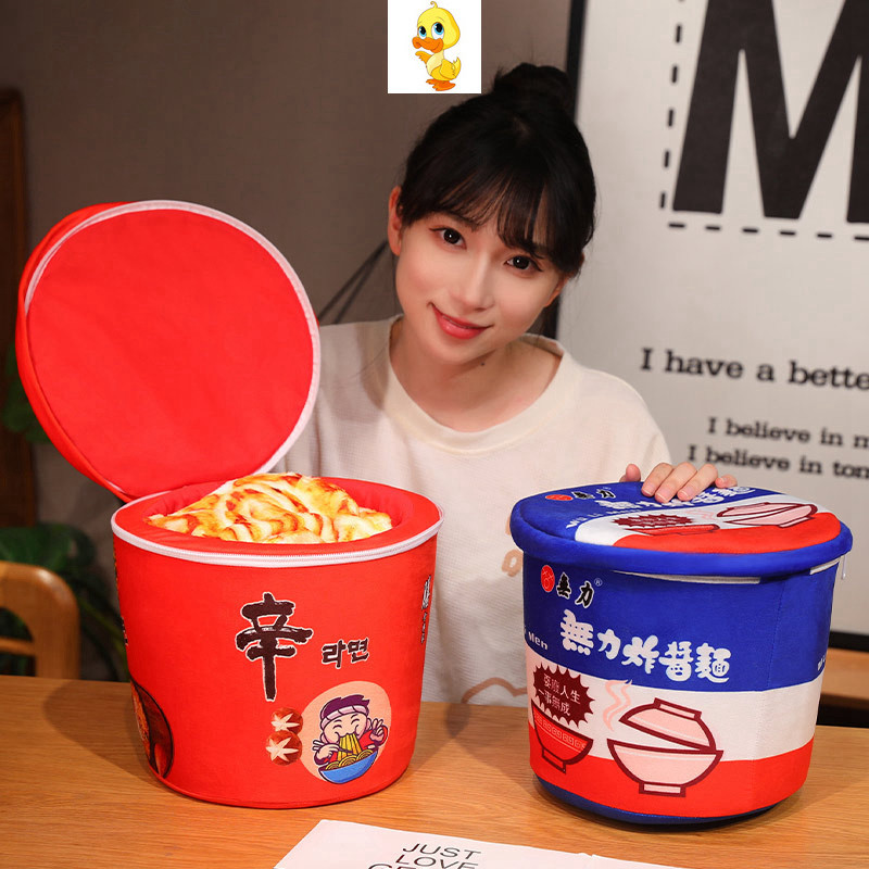 บวก สร้างสรรค์สมจริงถ้วยบะหมี่กึ่งสําเร็จรูปของเล่นตุ๊กตาราเมนผ้าห่มชินรามยอนกะหล่ําปลีดองก๋วยเตี๋ยวจิกาว่าสํานักงานผ้าห่มห้องนอนหมอนเบาะของขวัญวันเกิดคริสต์ม - รูปที่ 4