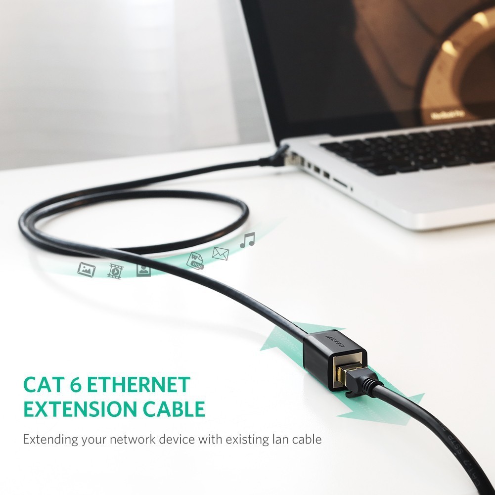 UGREEN รุ่น 11279 ความยาว1เมตร /รุ่น 11281 ความยาว 2เมตร Cat6 FTP M TO F Extension Cable Black - รูปที่ 4