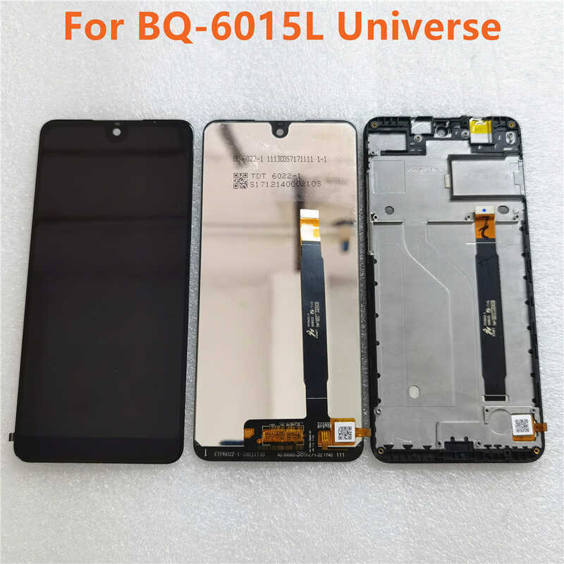 For BQ Mobile BQ-6015L LCD Display Screens For BQ 6015 Universe BQ6015L With Frame Mobile Phone To