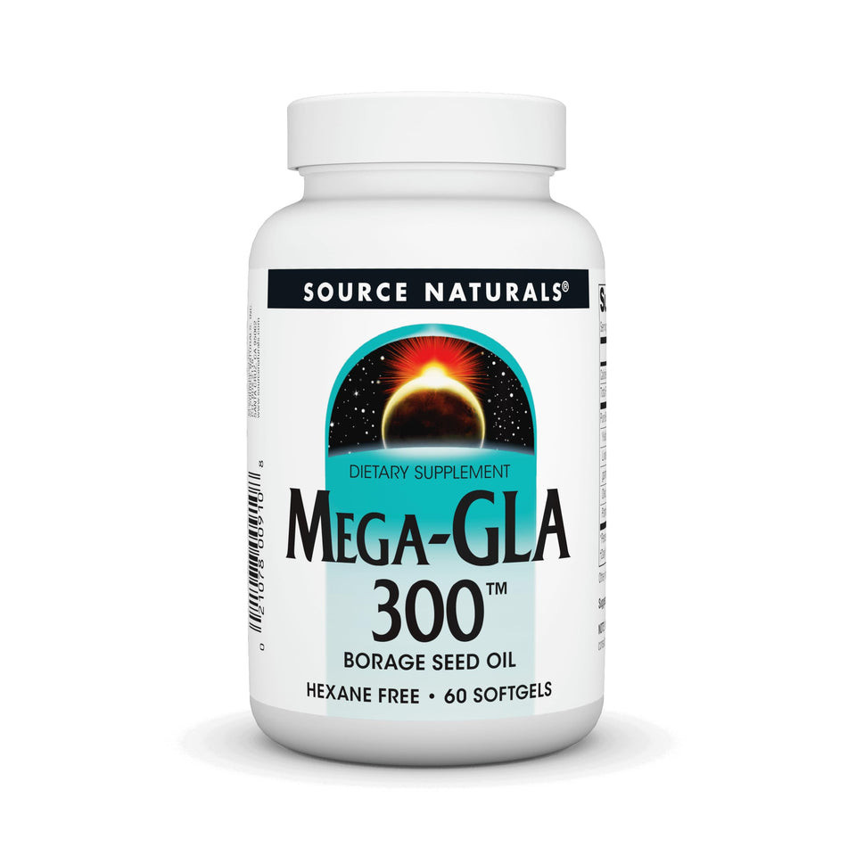 [Made In USA] Source Naturals Mega-GLA 300 - น้ํามันเมล็ดโบเรจปราศจาก Hexane รองรับการอักเสบและสุขภา