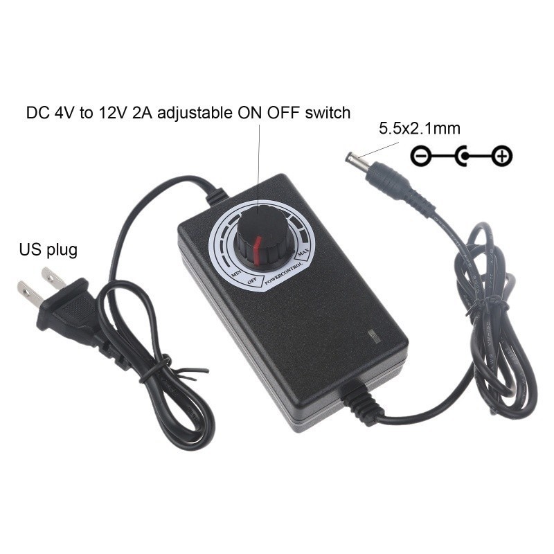 AC/DC Adapter 3V-12V 200mA-2000mA อะแดปเตอร์ ปรับไฟได้