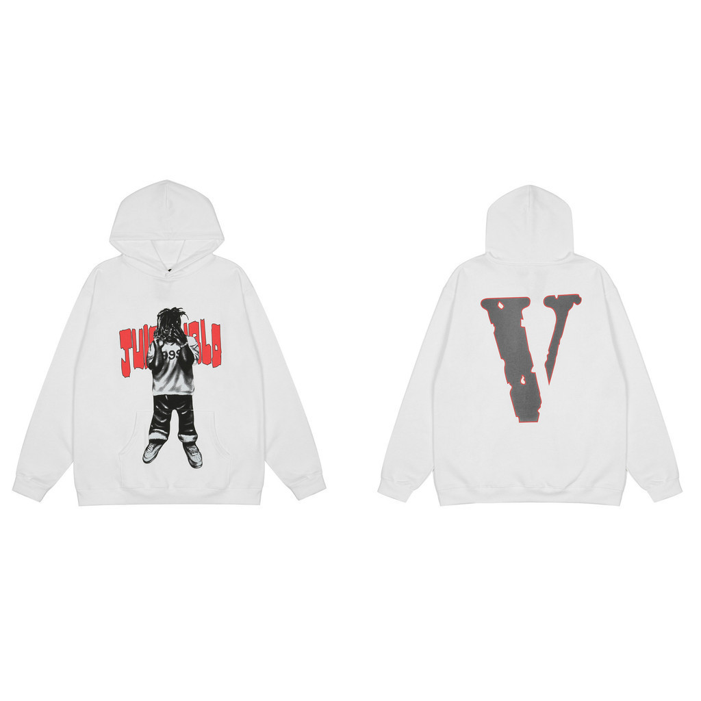 J.W Vlone/เสื้อฮู้ดพิมพ์ใหม่ผ้าฝ้าย 100 %/ผ่อนคลาย และผ่อนคลาย(M-3XL)