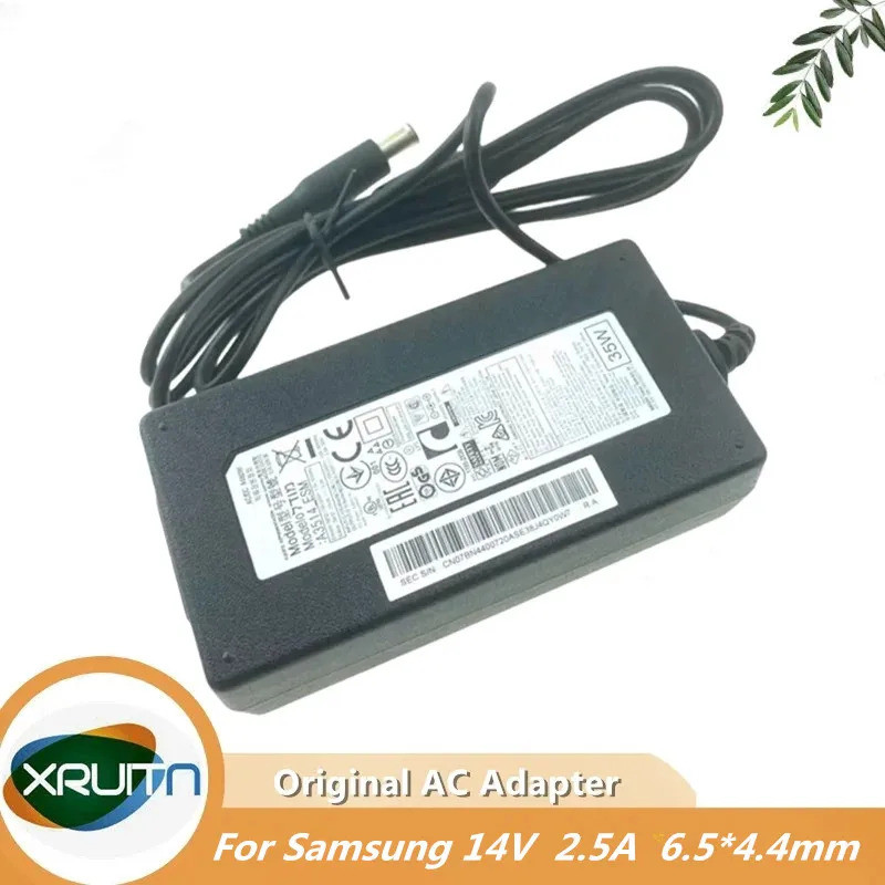 ของแท้ A3514-ESM 14V 2.5A 35W AC DC Adapter Charger สําหรับ Samsung C27R50 LC32F397F LC27R500F Monit