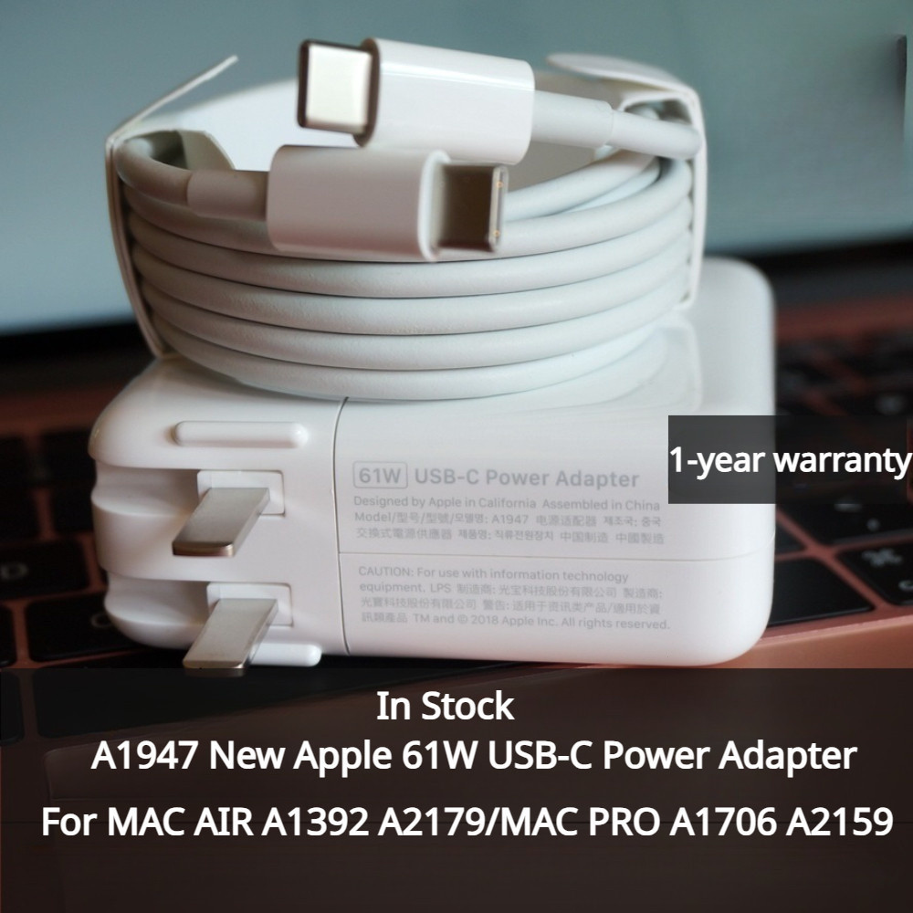 เครื่องชาร์จ USB-C สําหรับ a1947 MacBook Air Pro 61W