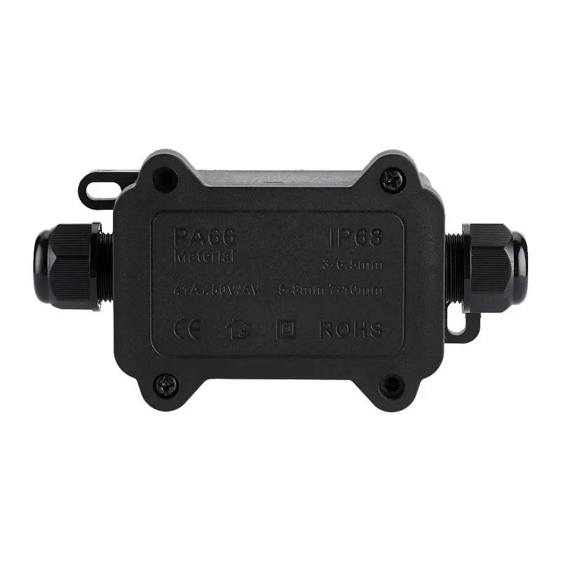 IP68 Waterproof Junction Box 2 Way Plastic Junction Box For Outdoor Street Light Box
