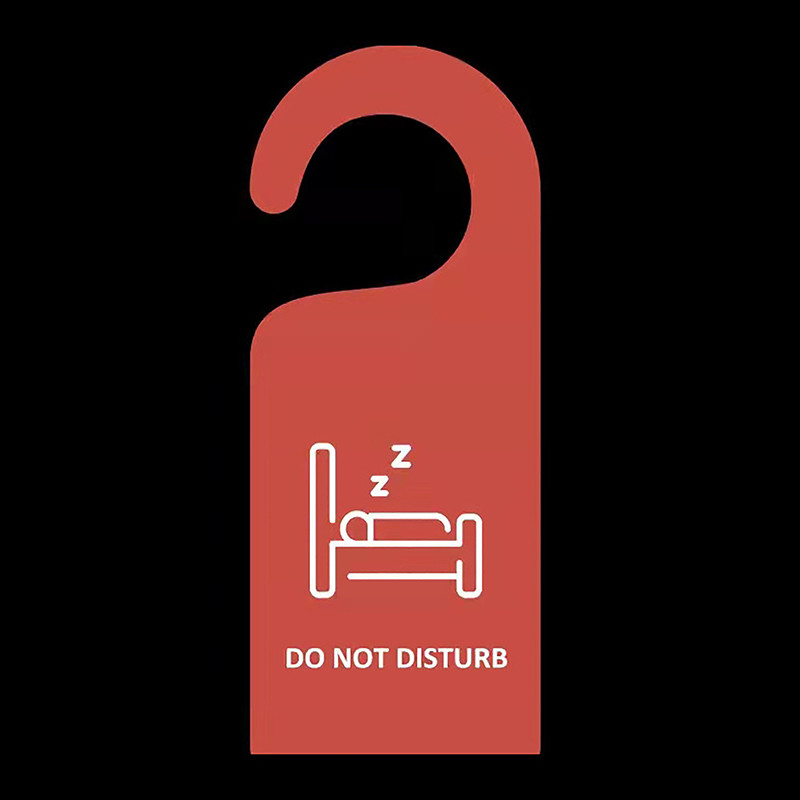 {BEL} ป้ายประตู Do Not Disturb ป้ายแขวนร้านทําความสะอาดห้องแท็กประตูสองด้าน {TH}