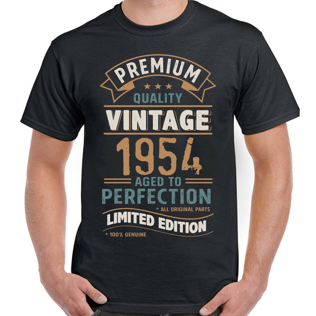 70Th Birthday T-Shirt 1954 Mens Funny 70 Year Old Vintage Year Limited Edition