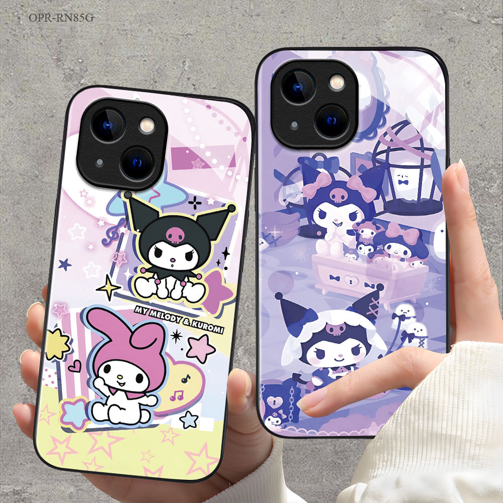OPPO Reno 8 8Z 7 7Z 6Z 6 5 4 2F F11 F9 F7 F5 Pro Youth 4G 5G เคสออปโป้ Hat Boy Glass Case BL