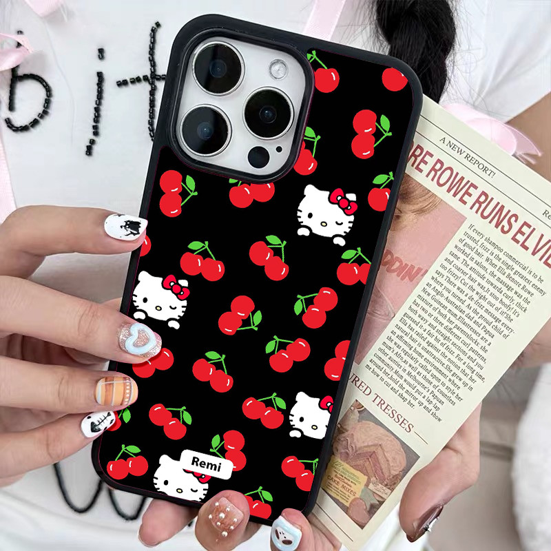 เคสโทรศัพท์ Cherry kt เหมาะสําหรับ iPhone15 14 13 11 12Promax 11Promax 12Pro 14plus 15Promax XS XR X เคสกันกระแทก LCKV