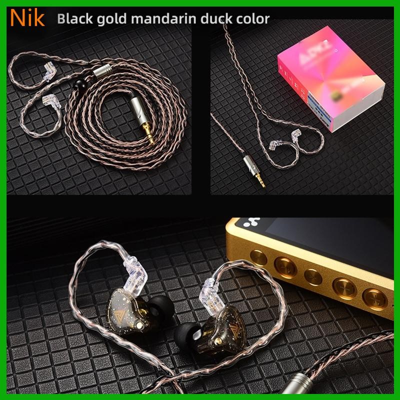 บ๊๊๊ลคค.ศ.เฉพาะสายหูฟัง 2Pin 0 75mm สําหรับ QKZ-ZXN ZXT AK6 Pro ชุดหูฟัง 2 Pin สายหูฟัง