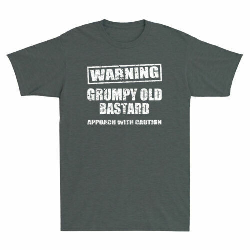 Waring Grumpy Old Bastard Approach พร้อม Caunchion ตลกอ้าง Retro เสื้อยืดผู้ชาย