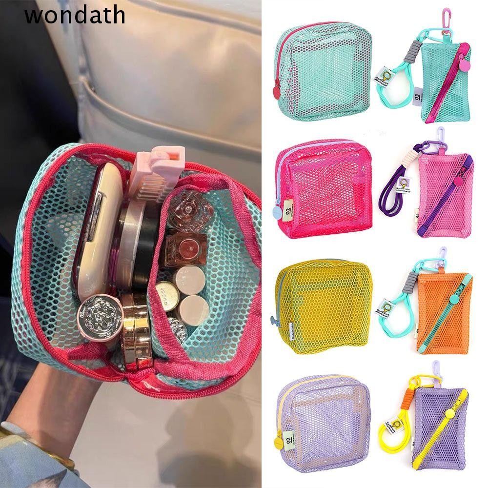 Wonda Storage Bag, Toiletry Dopamine Color Mesh Cosmetic Bag, Durable Candy Color Large Capacity Make Up