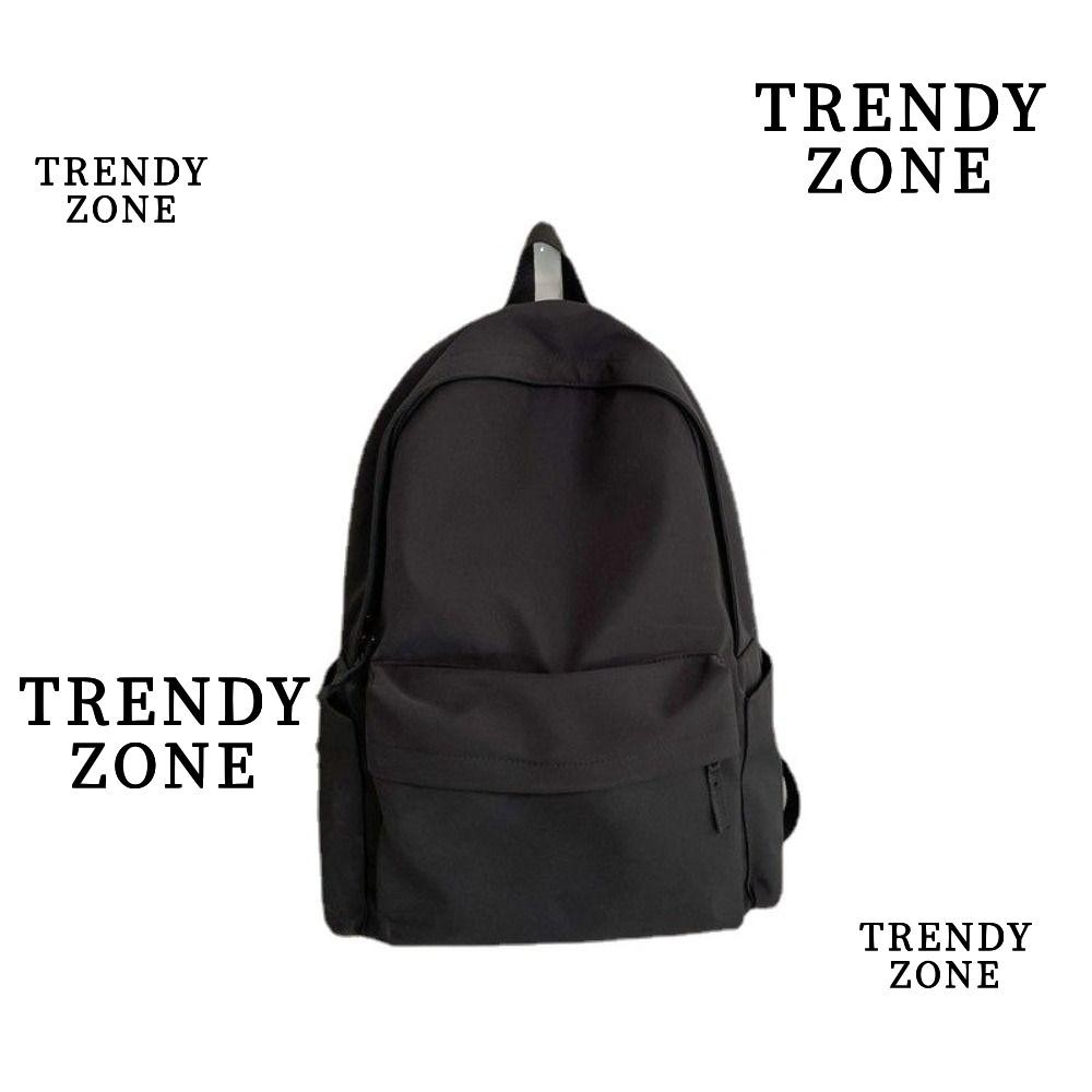 Trendyzone กระเป๋าเป้สะพายหลังอเนกประสงค์, กันน้ําสีดําสีเทาสีขาวสีแดงกระเป๋าเป้สะพายหลังนักเรียน, กระเป๋าเดินทางไนลอนล้างความจุขนาดใหญ่คุณภาพสูง