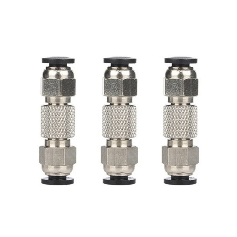 3Pcs PTFE Tube Pneumatic Connector Replacement for 3D Printer X1C P1P P1S 1.75mm Filament Extruder 3