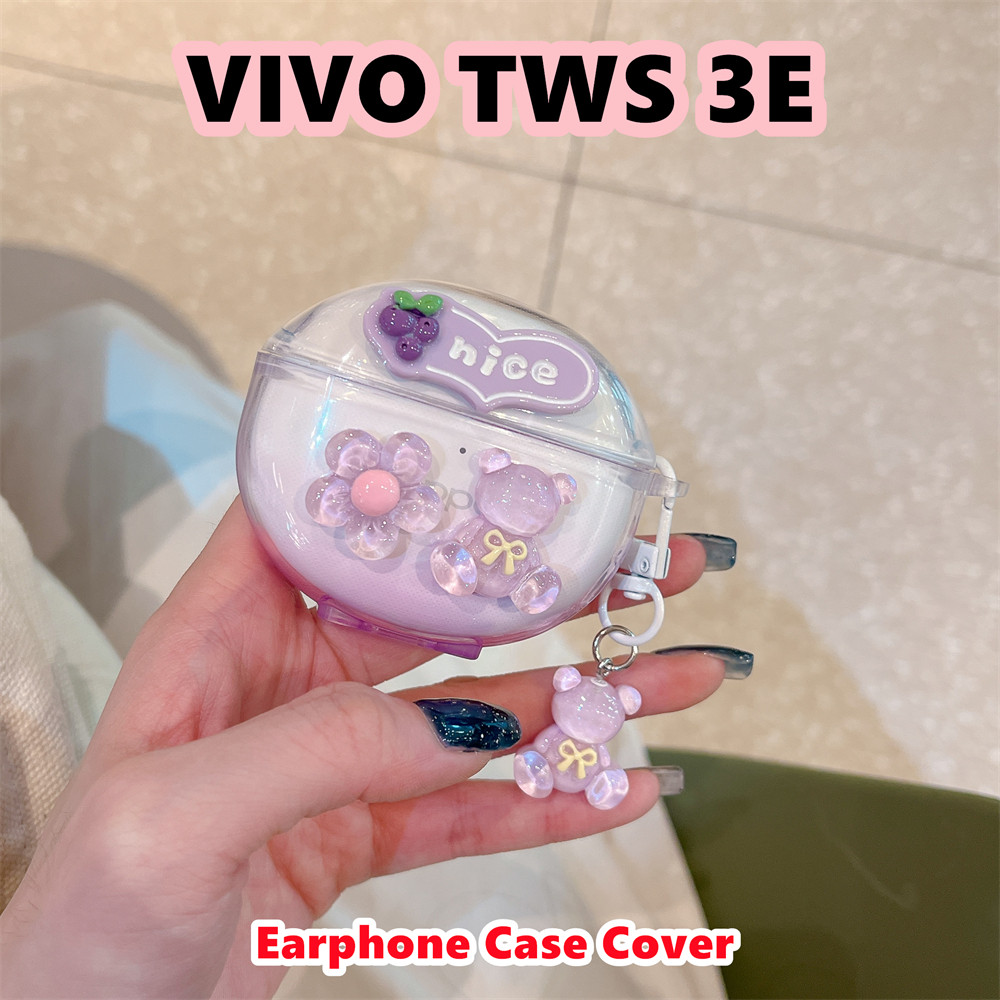 คุณภาพสูงสําหรับ Vivo TWS 3E Case หวานและน่ารักการ์ตูน Soft Niche การ์ตูนกรณีปลอกฝาครอบ