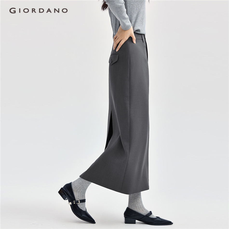 GIORDANO WOMEN Split back suit long skirt 18464940
