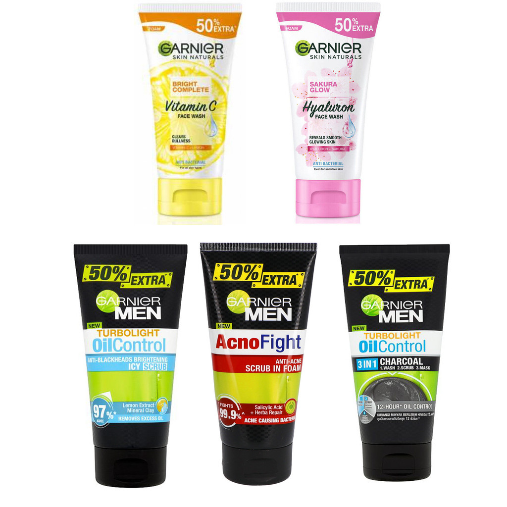 Garnier MEN FACE WASH 100ML / Garnier MEN FACE WASH 150ML / Garnier FACIAL CLEANSER 150ML