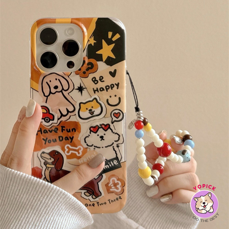สนุก Graffiti ไส้กรอกสุนัขน่ารักเคสโทรศัพท์สําหรับ IPhone 11 12 13Pro Max 14Plus XR XS Max 7 8 Plus SE2020 การ์ตูนฝาครอบโทรศัพท์สําหรับ IPhone 15Pro Max นุ่มสาวเพื่อน ZBD