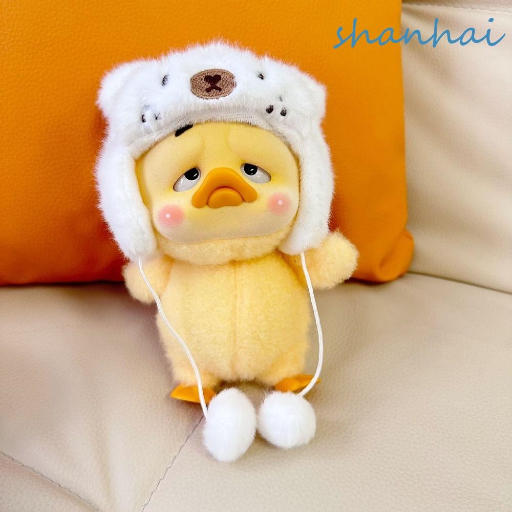 Shanhai Annoying หมวกเป็ดของเล่น, ทํางานเป็น Annoying ของเล่นอุปกรณ์เสริม 15 ซม.ผ้าฝ้ายตุ๊กตาเสื้อผ้า, ชุดของเล่นเป็ดเศร้าน่ารักเปลี่ยน Upsetduck ตุ๊กตาตุ๊กตาเสื้อผ้าเด็กสาวของเล่น