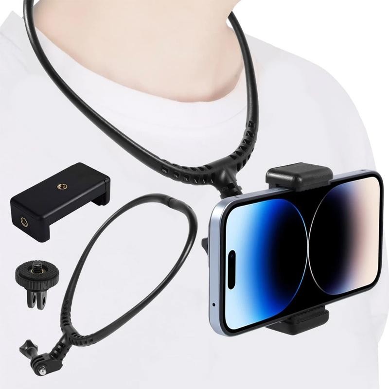 คล้องคอ GoPro และโทรศัพท์มือถือ - GoPro Neck Holder ขายึดคล้องคอ อุปกรณ์ทั้งเซ็ตใช้ได้ทั้งกล้องและมือถือ