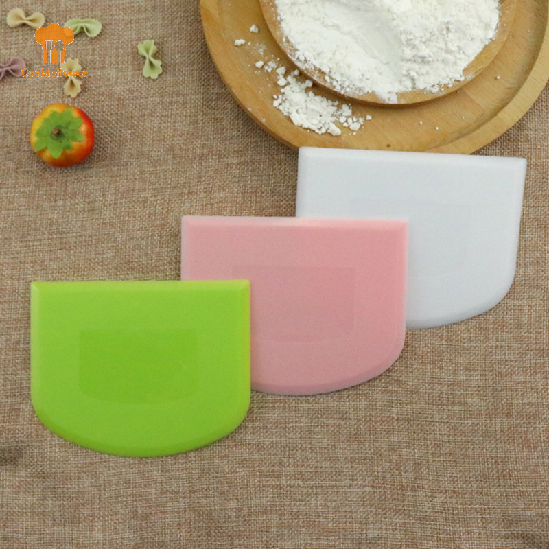 Ckfr ครัวเค้กครีมไม้พายเครื่องตัดแป้งเนย Batter Scraper Decorag Plain Smooth Edge Spatulas Baking Pastry เครื่องมือใหม่