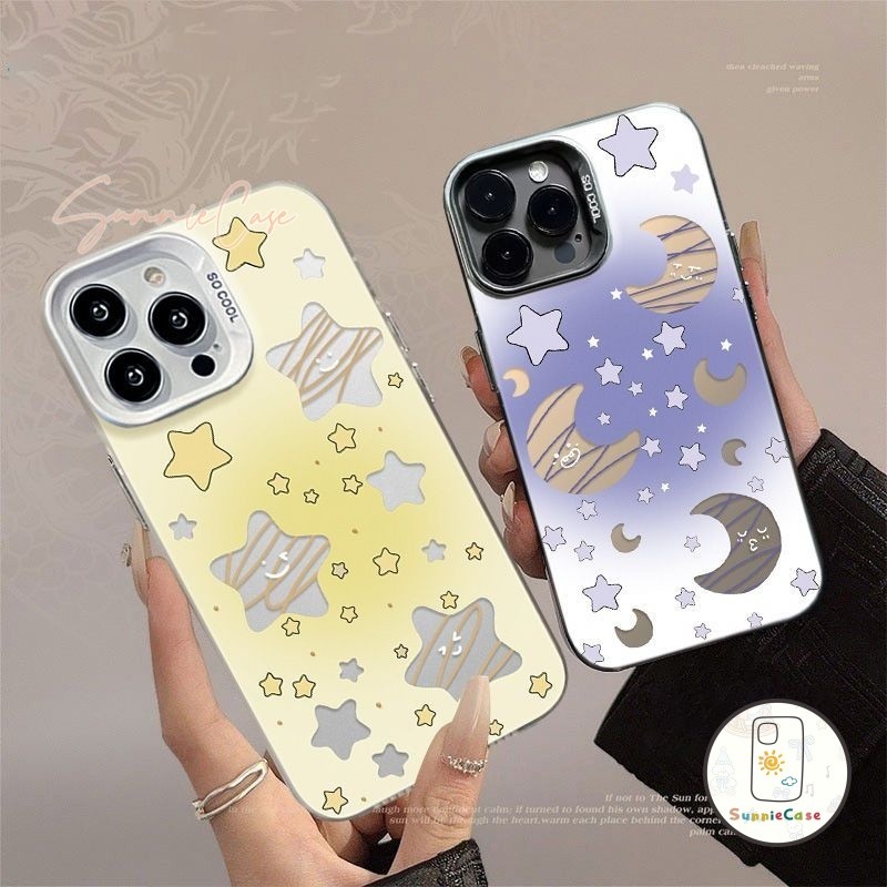 ดวงจันทร์การ์ตูน ท้องฟ้าดาวฝัน เคส Realme C35 C15 C53 C21 C17 C12 C67 C51 C20 C25 C11 5 7i 5i Note 50 C55 C30 C33 C20A
