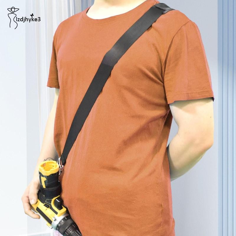 [lzdjhyke3] ที่เก็บสายรัดเครื่องมือสว่านแบบแขวนปรับได้สําหรับที่วางสว่านไร้สาย