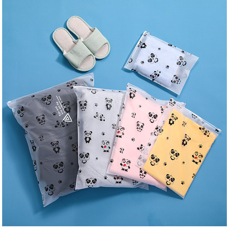 [กันน้ำ] drawstring BAG Storage Organizer transparent Matte Storage BAG Travel cosmetic toiletries