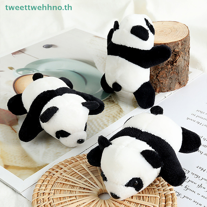 Tweettwehno เข็มกลัดแพนด้า ตุ๊กตา หมี สัตว์ การ์ตูน Pin Fluffy Plush น่ารัก เข็มกลัด Pin TH