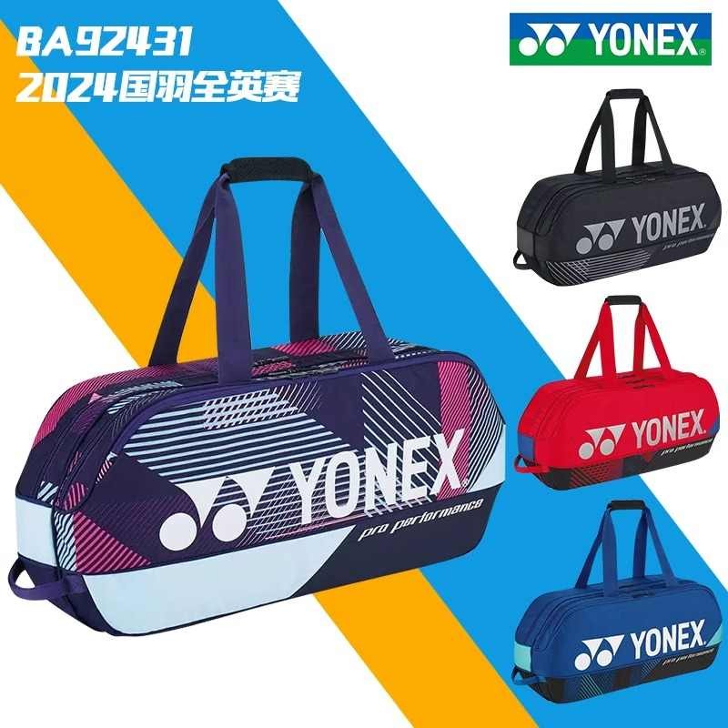 Yonex ใหม่ BA92431WEX กระเป๋าแบดมินตันกีฬากระเป๋า 6 แพ็คไหล่เดี่ยว Multi-function ความจุขนาดใหญ่ BA82431W