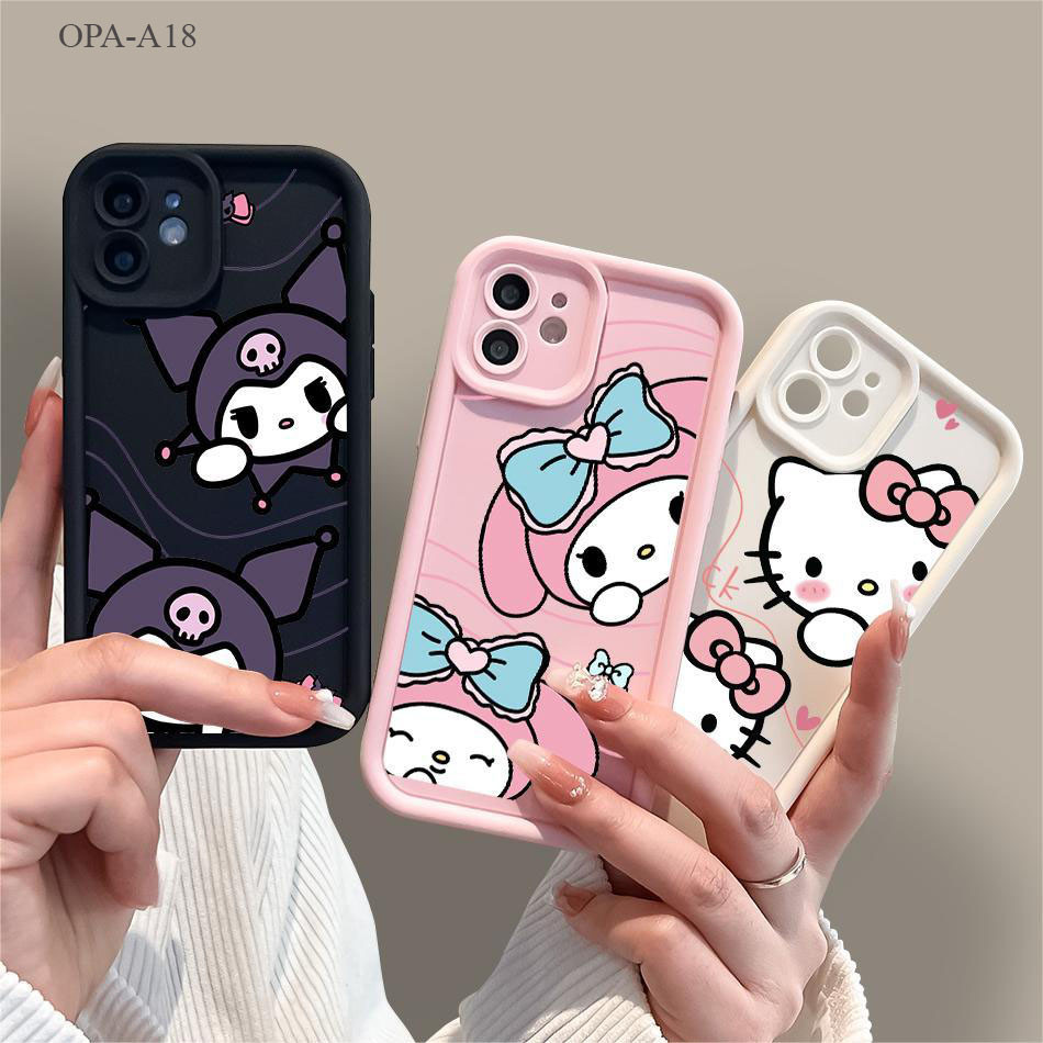 เคส For OPPO A18 A17 A38 A31 A15 A16 A3S A58 A54 A94 A57 A7 A5S A12 A9 A16K A78 A74 A76 Reno 10 5 Pro 4G 5G 2020 JGS