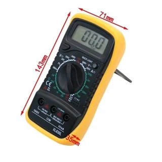 Multimeter XL830L（เเบตตรี่อยู่ในตัว）เครื่องวัดแรงดันไฟ วัดกระแสไฟ วัดค่าความต้านทาน วัดทรานซิสเตอร์ ดิจิตอลมัลติมิเตอร์