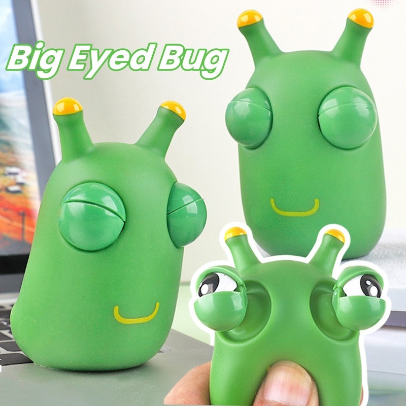 Creative Squeeze Big Eyes Worm Vent Decompression ของเล่นหยิกเพลง YL245