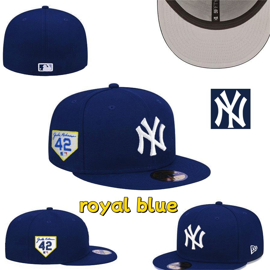 Mlb New York Yankees Jackie Robinson Day 2024 59FI..Fty หมวกติดตั้งชายหมวกเบสบอลฮิปฮอปแบบปิดมิดชิด