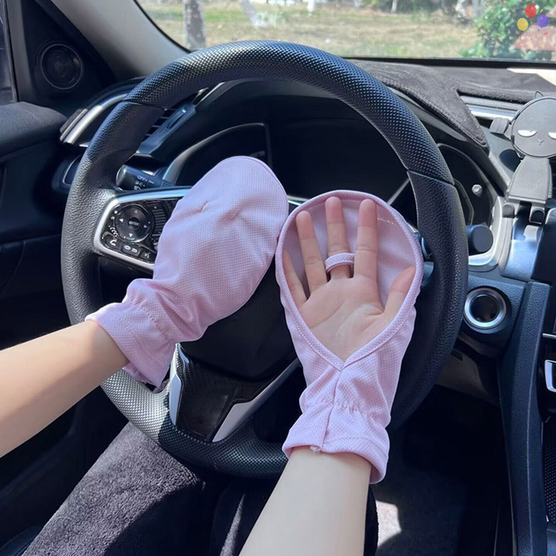 [ร่วม] ฤดูร้อนถุงมือป้องกันรังสียูวีระบายอากาศบางผู้หญิงผู้ชายถุงมือกีฬากลางแจ้งขี่จักรยานถุงมือแขนถุงมือ ไทย