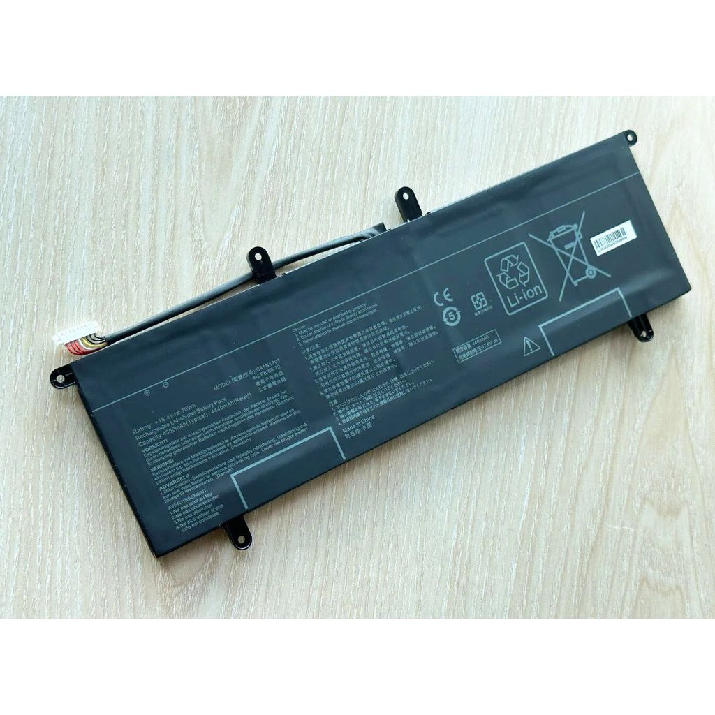 C41N1901 70WH แบตเตอรี่แล็ปท็อป For ASUS ZenBook Duo UX481FA UX481FL UX481F UX481FLY UX4000F UX4000F